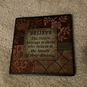 Stone Believe trivet